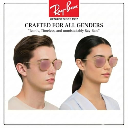 Image of Ray-Ban RB3548N HEXAGONAL FLAT LENSES Sunglasses w /Official Eyewear Kit