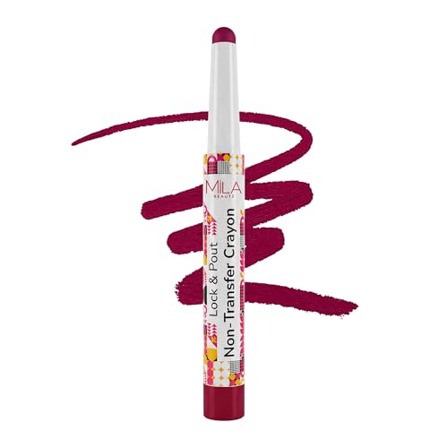 Image of Mila Beaute Lock & Pout Matte Crayon Lipstick for Women I Smudge Proof & Transfer-Proof Lipstick I Hydrating with Ceramides & Shea Butter I Highly Pigmented & Glides Smoothly | Suitable for Indian Skin Tones - Zero Chill
