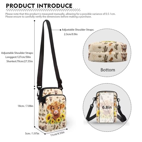 Image of Xpyiqun Small Crossbody Bag Women Phone Purses Sling Shoulder Handbag Cross Body Pouch Wallet Bags