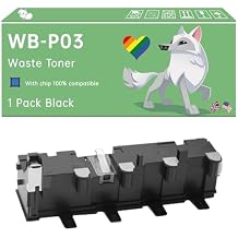 Compatible with Konica Minolta WB-P03 Waste Toner Container Work for Konica Minolta bizhub C25 C3100P C3110 C35 C35P magicolor 3730DN 4750DN Printers 1 Pack Black