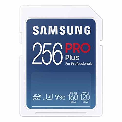 Samsung PRO Plus tTCY 256GB SDXC [J[h ő180MB/b tHD & 4K UHD UHS-I C10 U3 V30 fW^჌tJ ~[XJ PC MB-SD256S/AM 2023p