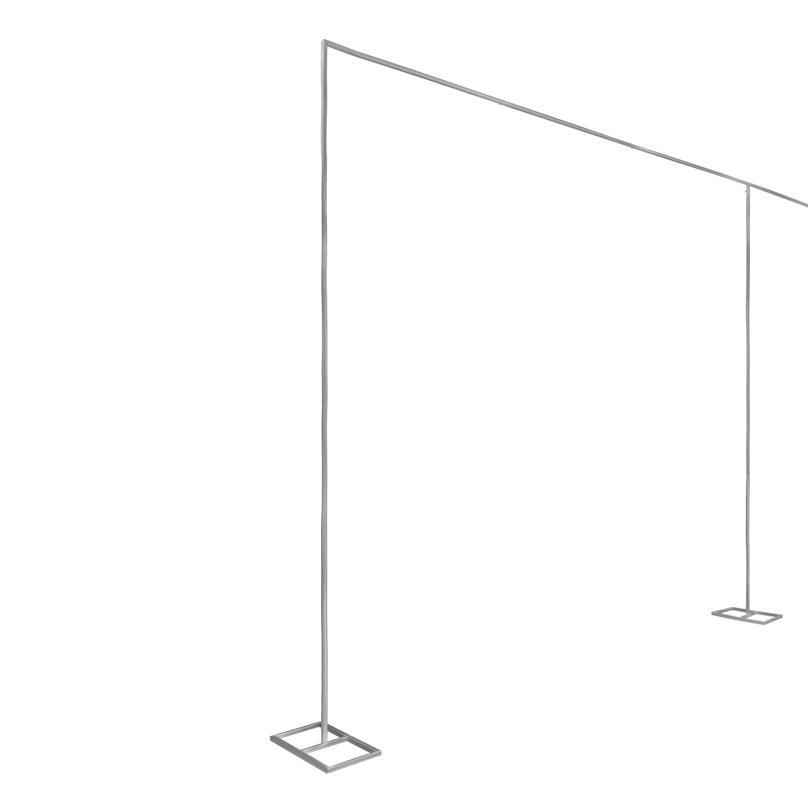 Soporte de boda para fondo, 3 x 6 m, rectangular, tubo de hierro galvanizado, 10 kg, capacidad de carga máxima, soporte de fondo ajustable con base para bodas, fiestas de cumpleaños, fondo fotográfico