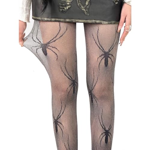 Image of Spider Tights Plus Size, Fishnets, Spider Tights,Women's High Waisted Fishnet Tights Sexy Fishnet Stockings