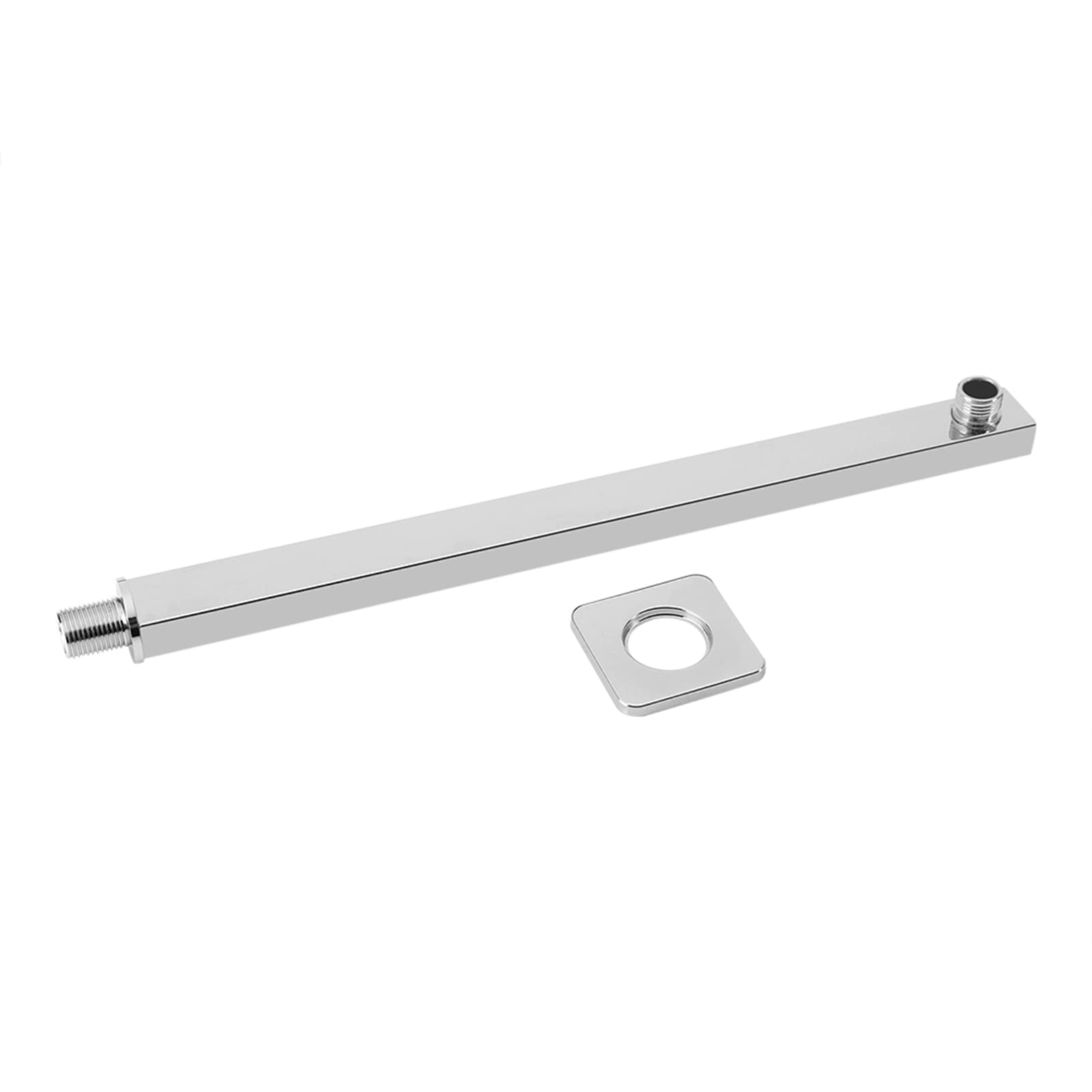 Cocoarm Wall Mounted Shower Arm, 35cm Stainless Steel, Solid Construction Extension Arm for Shower Head G1/2'' Thread Size