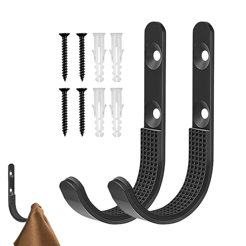 Utility J-Haken – J-Haken für | Tragbare Wandhalterung, langlebige Werkzeug-Aufbewahrungshaken, einfach zu installierende Garagenaufbewahrung, J-Haken und Heimaufbewahrungszubehör für Kunstwerke,