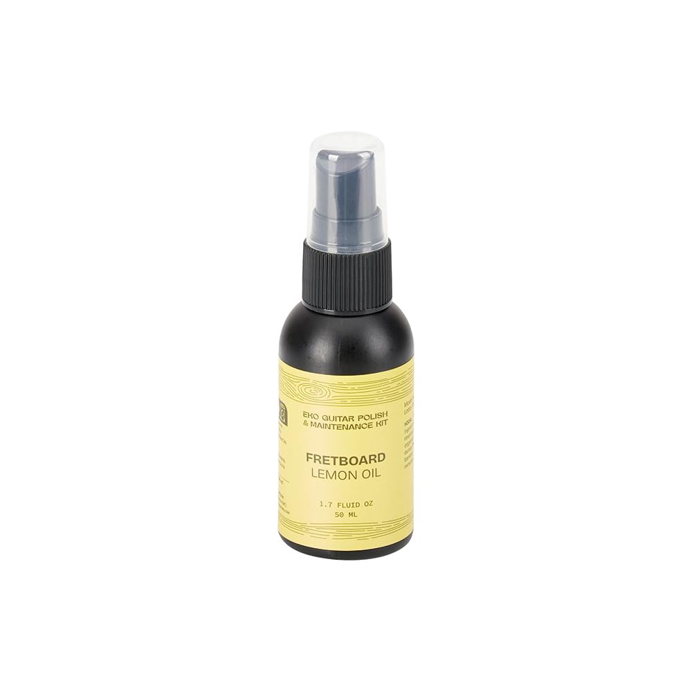 EKO GUITARS - Polish and Maintenance Kit, per Pulizia e Cura della Chitarra, 3 Spray 50 ml per Tastiera, Corde e Corpo, 2 Panni Microfibra Inclusi