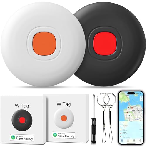 Air Tracker Air 2 Pack Tag Tracker Tag,IP68 Waterproof Smart Tag Locator Keys Finder and Item Locator,Bluetooth Tracker Item Finders with Find My(iOS Only) Track Your Keys,Wallet,Luggage and Bag
