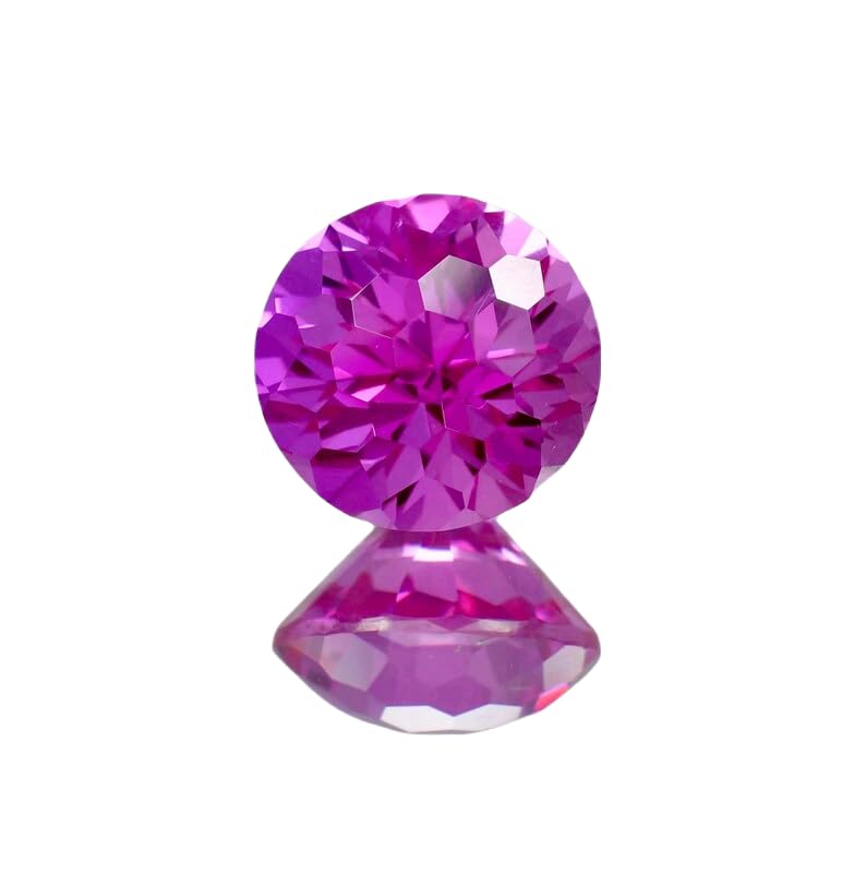 Saphir rose naturel rond 15mm : la gemme parfaite pour réparer ou sublimer vos anciens bijoux