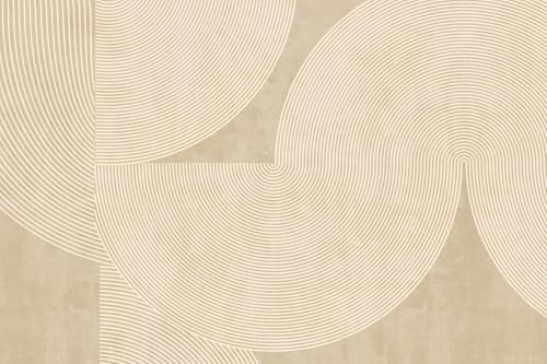 Alfombra lavable moderna de 130 x 160 cm abstracta para interior 3