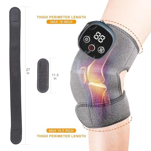 ezoubuy Heated Knee Massager | Strong Motor Knee Massager | Lifelong Knee Massager Machine for Relaxing Knee, Shoulder, Elbow, Neck, Leg | Knee Massager for Pain Relief for Men And Women (1 Pc)(Grey) ezoubuy Heated Knee Massager | Strong Motor Knee Massager | Lifelong Knee Massager Machine for Relaxing Knee, Shoulder, Elbow, Neck, Leg | Knee Massager for Pain Relief for Men And Women (1 Pc)(Grey)