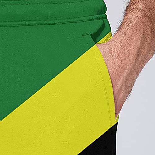 Jamaica Flag Jamaican Pride Sweatpants for Men Printed Joggers Pant Drawstring Sports Pants3