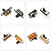 JTSINERU Mini Micro PCB Panel Slide Switch Kit - Assorted 2Pin, 3Pin, 4Pin ON/OFF/ON Switches for Breadboard Electronic Projects