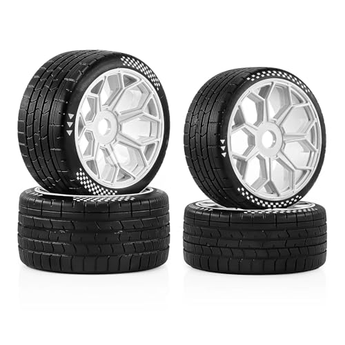 RC�������i For ARRMA 1/7 For Felony For Infraction 6S RWD For FS For Racing For Mustang GT RC �^�C���Z�b�g 2 �t�����g���A 17 �~�����[�g���Z�p�z�C�[���^�C��(Wh