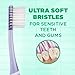 GUM Technique Deep Clean Sensitive Toothbrush, Compact Head & Ultra Soft Tapered Bristles for Adults with Sensitive, 1ct (12pk)
