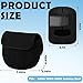 Teyva Daily 2 Pcs Black Spinning Reel Cover Fishing Reel Case Bag Gloves and 2 Pcs Black L Size Rubber Neoprene Protective Cover Soft Adjustable Case Pouch Sleeve Gloves Fits 2000-3000 Size