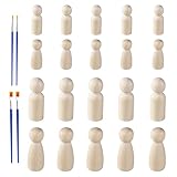 Cadeau créatif : Les figurines en bois YUVKIN stimulent les compétences pratiques, la distinction des couleurs et l'imagination. Parfaites pour des décorations, des pièces d'échecs ou des projets DIY, elles constituent un cadeau idéal pour les fêtes, anniversaires ou soirées, transmettant créativité et chaleur personnelle