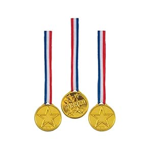 Unique Party 84771 – Winnaar medailles Party Bag Fillers, Pack van 5