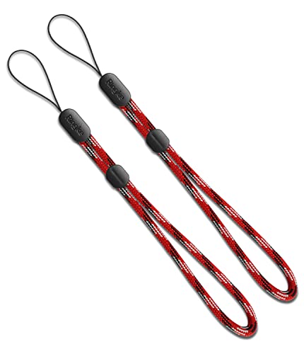 Ringke Lanyard Dragonne Poignet [Varsity Red] [2-Pack] pour Téléphone, Smartphone, Caméra, DSLR, USB