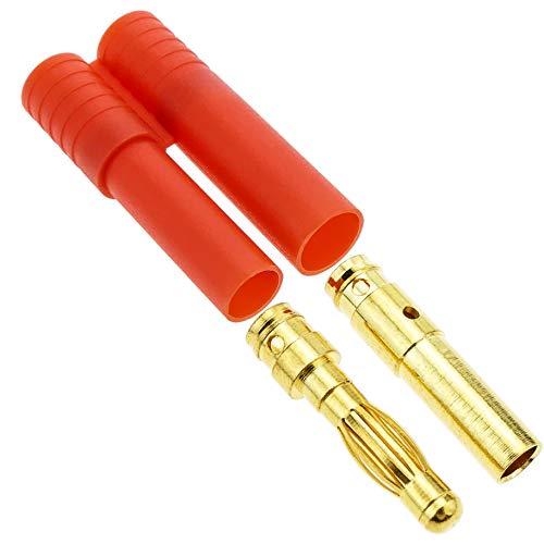 BeMatik - Conector RC HXT Banana 4.0mm de Carga y Fuente de alimentación Pareja Macho y Hembra (KM008)