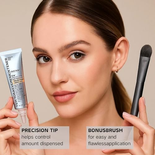 Temporary Eye Tightener - Eye Tightening Cream Instant - Instant 𝐄𝐲𝐞 Bag Tightener with Brush - Reduces Fine Lines & Wrinkles Under E-ye Cream - 𝐄𝐲𝐞 Bags Remover Women - Firming E-ye Bag Creams - Image 3