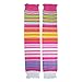 Huggalugs Girls Leg Warmers Candy Sparkle Stripes