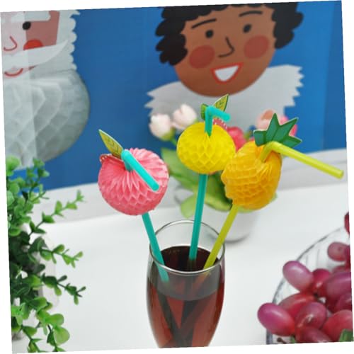 Pitillos plásticos desechables 3D coloridos 24 pcs miniatura 3