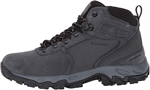 Columbia Men's Newton Ridge Plus Ii Suede Waterproof Boot, Breathable With High-Traction Grip, Shark/Black,12 #TOP23