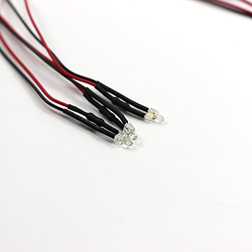 Evemodel L1219WM 20pcs Pre Wired 1.9mm Warm White Led Lamp Light Set 12V ~ 18V - Image 3