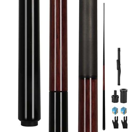 Cesrriv Sport Carbon Fiber 3-Piece Jump Break Cue Stick 24-25 oz 58 inch 3 * 8 * 8 Joint 13mm Phenolic Tip for Jumping or Breaking (CQ-JB25)
