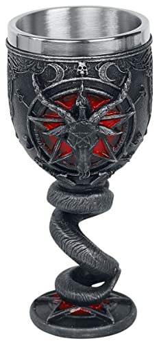 Baphomet gobelet 16 cm Nemesis Now verre gothique résine acier inoxydable