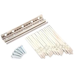 Kalimba Accessoire, Kalimba Sleutel, Kalimba, XA58 Kalimba Muzikale Sleutel 17 Tones Metalen Vervanging Duim Piano…