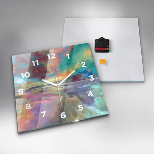Horloge de qualité supérieure Wallfluent 30x30 cm au mécanisme premium - 5