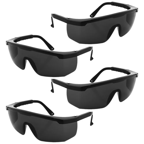 ATBUSS Gafas De 4 Piezas, Gafas De Sol Retráctiles, Gafas Protectoras Para Depilación, Gafas Anti-Láser, Adecuadas Para Salones De Belleza, Familias Privadas.