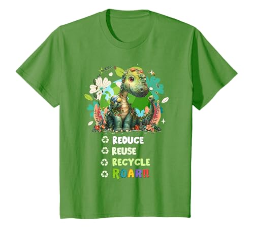 Earth Day Outfit Idea For Kids & Boys Dinosaur Earth Day T-Shirt