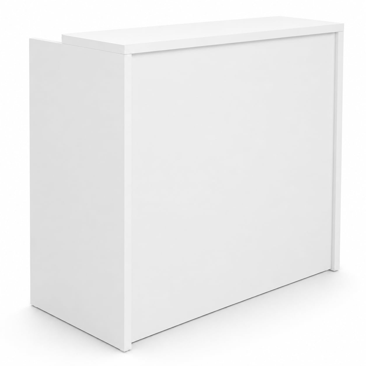 Genérico OFILIKE. Mostrador Compact. Mostrador de Recepción para Oficina. Fácil Montaje. (Blanco) (100cm Ancho)
