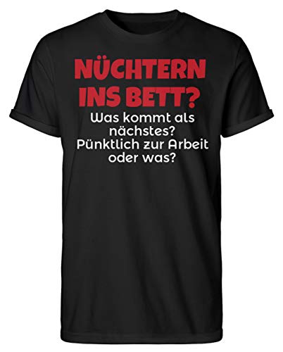 T-shirt pour homme Party Saufen Feiern noir idéal pour festival