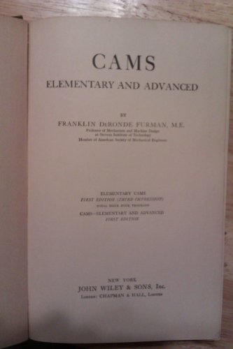 Cams, Elementary and Advanced B001I4UB3S Book Cover