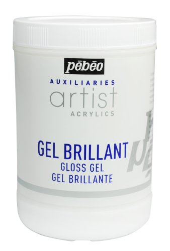 Pebeo Artist Acrylics Auxiliaries Gloss Gel, 1-Liter