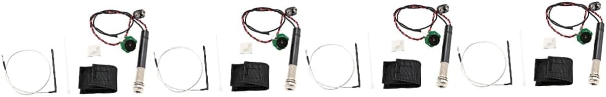 Toyvian 4sets Pickups Compatible Guitar Pickup Transducer Acoustic Guitar High Performance