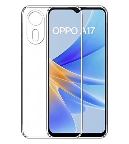 Image of COVERBLACK Transparent Rubber Case Back Cover for Oppo CPH2477 /Oppo A17 - Transparent