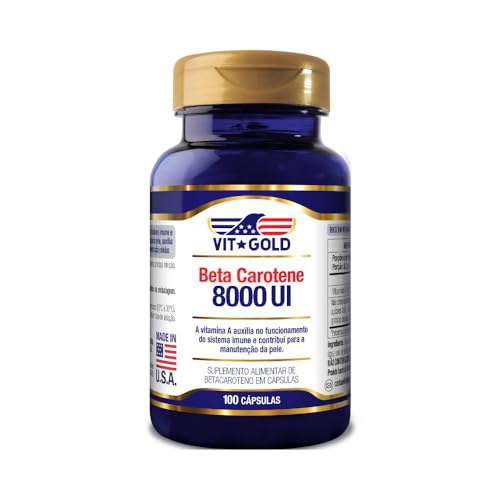 Vitamina A Beta Caroteno 8000 UI Vitgold 100 capsulas