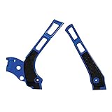 Acerbis X-Grip Frame Guards Blue/Black - Fits: Yamaha YZ250X 2016-2018