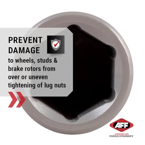 Image of AFF Torque Limited Socket, 1 /2 inch Drive, 19mm, 120 ft /lbs, Dark Gray, 40213