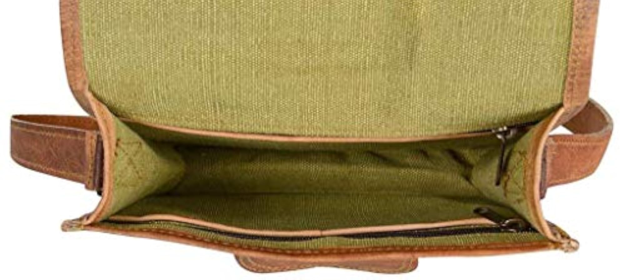 Men's Genuine Tab Messenger Bag