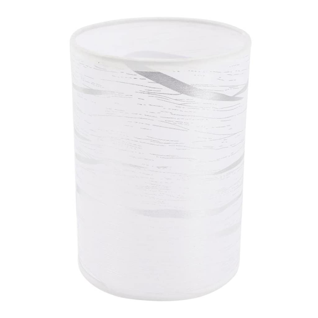 Lámpara de cilindro premium con sombra decorativa de tela para techos elegantes