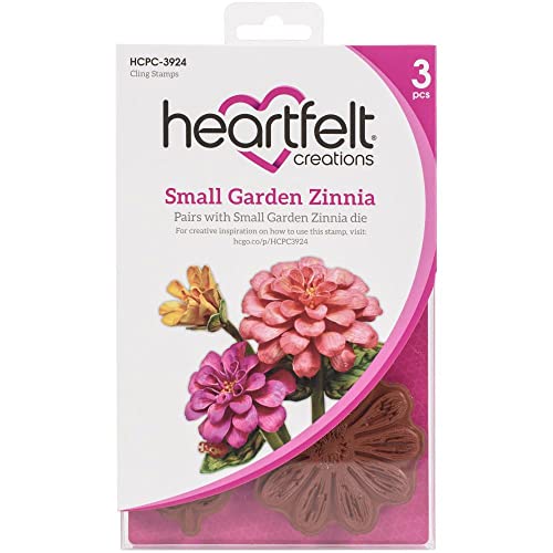 Heartfelt Creations Small Garden Zinnia Rubber Stamp Set #TOP25