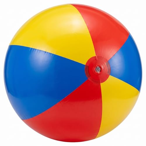 Ballon de plage gonflable géant de 31.5 pouces tricolore en PVC souple