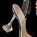 Women Sandals Clear High Heels Sandals Transparent PVC Slip On Sexy Shoes Women Pointed Toe Wedding Party Summer Pumps Shoes
