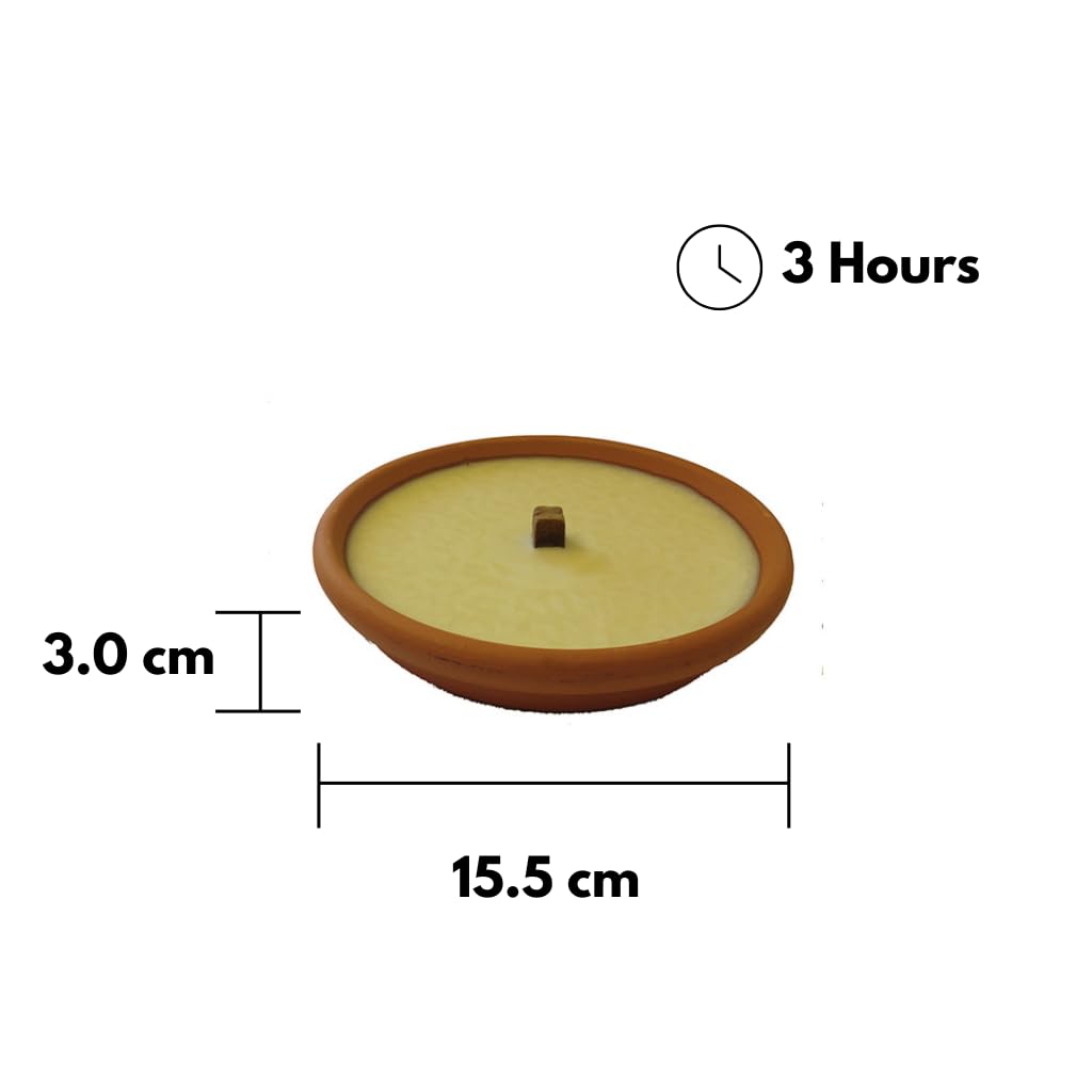 Cereria Di Giorgio - 12 Fiaccole in terracotta Citronella Plus - Citronella di Java 100% Naturale - Anti Zanzare e Insetti - 50% più concentrata - Diametro 15.5 cm - Durata 3 ore