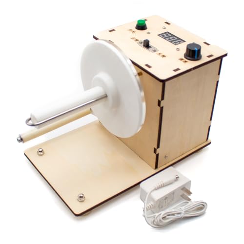 LeTkingok Mini Automatic Label Rewinder Barcode Sticker Label Printing Adjustable Speed Two-Way Rewinding Machine with Power Adapter
